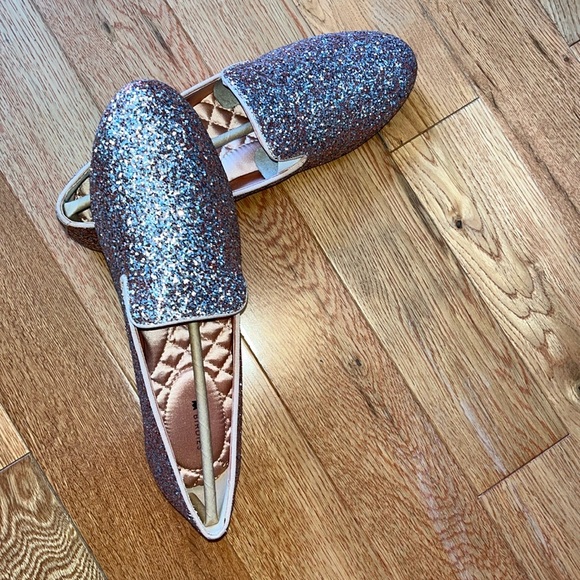 Birdies Shoes - Birdies slip on rhinestones in silver and gold